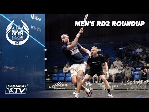 Squash: Allam British Open 2021 - Men's Rd2 Roundup