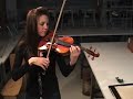 the lady plays her version meditation from thais by jules massenet. it's not perfect, but not bad for a first take.