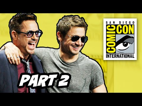 comic con - Marvel Comic Con 2014 Panel Part 2. Avengers 2 Age of Ultron Trailer, Robert Downey Jr, Quicksilver and Scarlet Witch, James Spader Ultron and The Vision ▻ http://bit.ly/AwesomeSubscribe...