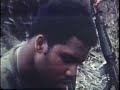 Summary: First Footage 534'. LS, UH-1B helicopter coming in and landing on mountaintop fire support base. MS, American troops unload supplies from UH-1Bs and copter takes off. LS, soldiers carrying equipment and supplies to FSB AV, A Shau Valley from copter as it brings troops to landing zone Fury. VS, troops disembarking from UH-1Bs and the copters taking off. LS, pan of A Shau Valley as seen from landing zone Fury. MS, members of 327th Infantry Airborne Reg at landing zone watching air strikes before moving out. MS, troops climbing mountain in dense jungle. CU, troops on patrol in jungle. They walk in high brush. CU, two soldiers on reconnaissance patrol in jungle, fire M- 79 grenade launchers. CU, radio operator calling in platoon's location. ELS, smoke grenades explode designating troop pickup zone for pull out. CU, troops walking in dense jungle en route to pickup zone. CU, platoon Sgt writing loading roster. LS, troops waiting at pickup zone. LS, UH-1Bs coming in for landing, troops embarking and the copters taking off. OPERATION FURY (101ST AIRBORNE DIV).: A Shau Valley, South Vietnam: 04/14/1971- 04/15/1971: 260': MS, soldiers carrying supplies and equipment. Troops with their supplies are unloaded from UH-1Bs on fire support base atop mountain. LS, UH-lBs landing at A Shau Valley and troops disembarking. MS, troops starting on patrol in jungle. CU, radio operator talking over field telephone. CU, troops at night defensive positions in jungle. CU, troops moving <b>...</b>