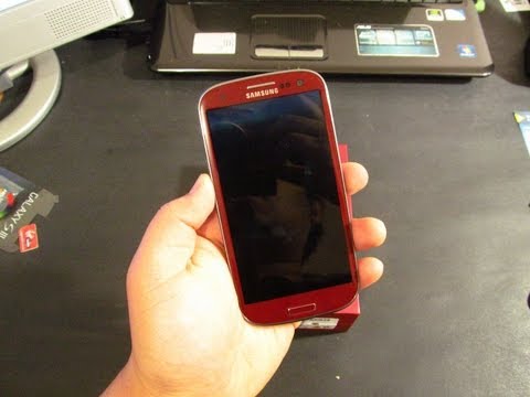 Unboxing and First Look: Garnet Red Samsung Galaxy S3 International Version
