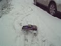 Stampede VXL in snow with home made chains Stampede VXL in snow with home made chains
