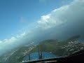 TakeOff St Maarten from Cockpit 747
