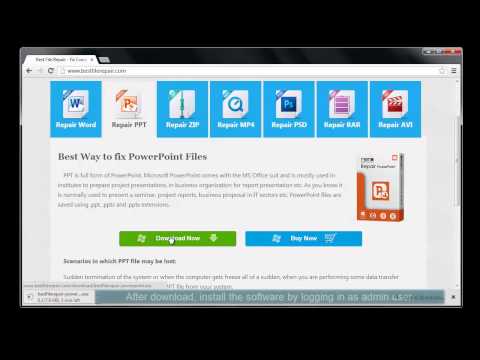 how to repair ppt corrupt file