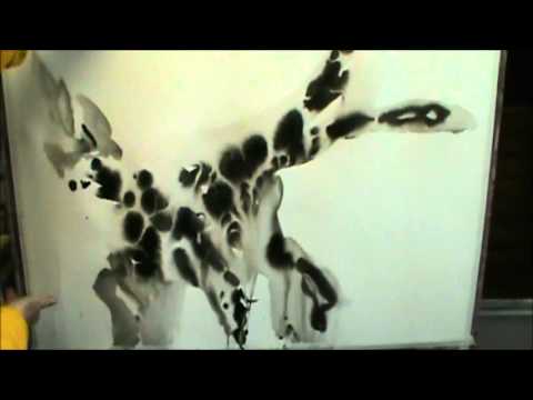 ABSTRACT PAINTING --INK AND WATERCOLOR PART 1 BY MILLIE GIFT SMITH