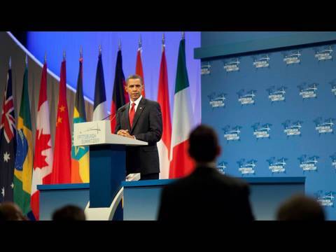 G 20 - The President briefs the press on progress made at the G-20 summit in Pittsburgh, Pennsylvania. September 25, 2009. (Public Domain)