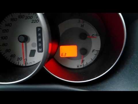 Mazda 3 self diagnostics through gauge panel