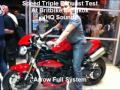 2011 Speed Triple Exhuast Comparison (Standard, Arrow, Mivv) at Britbike Bangkok