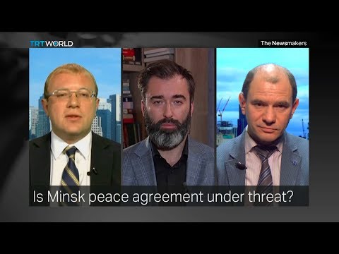 Peter Zalmayev (Залмаев) and Ukr Amb to Canada Shevchenko discuss unrest in East Ukraine. TRT World