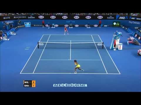 Sharapova spectacular drop-shot (Final) - Australian Open 2015