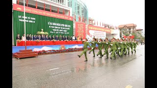 Thành phố Uông Bí ra quân huấn luyện năm 2025 và phát động đợt thi đua cao điểm “Thần tốc - Quyết thắng”