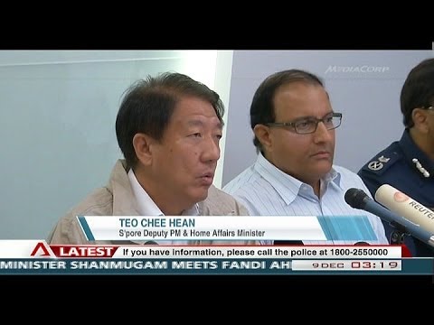 Riot in Singapore's Little India (with press conference coverage) - 09Dec2013 @ 0300Hr