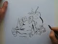 HOW TO DRAW A CARTOON WITCH AND A CAULDRON