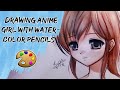 Drawing Anime using watercolor pencils