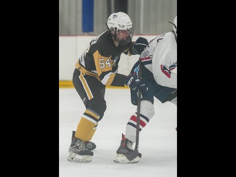 #54 - Ty Denninger maintaining puck possession, deke, pass, winning puck battles