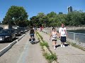 Toronto - Cycling past Inukshuk near CNE