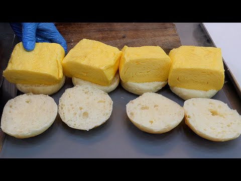 치즈 계란말이 빵 / cheese egg roll bread / korean street food