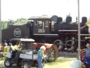 steam locomotive at WMSTR fairgrounds in rollag, mn