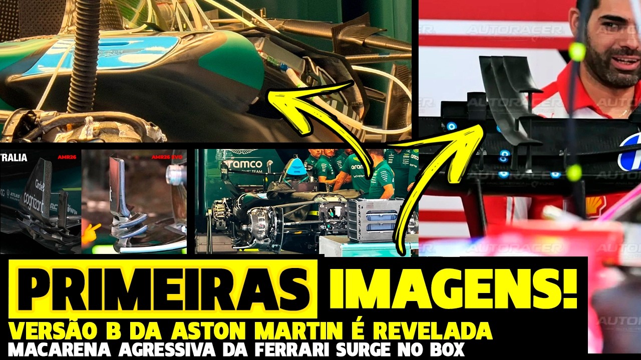 🚨PRIMEIRAS IMAGENS REVELAM VERSÃO B DA ASTON MARTIN E MACARENA AGRESSIVA DA FERRARI | FÓRMULA 1