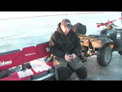 Jigging Techniques and Baits for Walleye and Whitebass through the ice. 