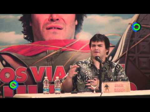 Jack Black presentó la película “Los viajes de Gulliver” en México