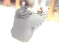 James rides the Hovercraft