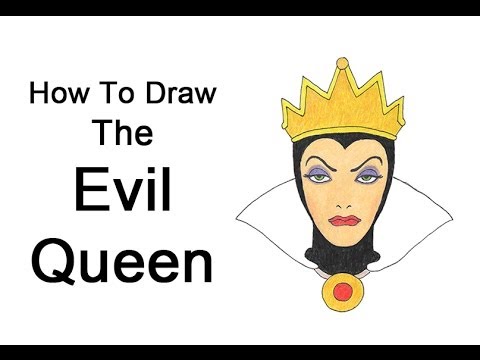 how to draw a queen