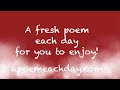 Click here to watch this video A Poem Each Day: Waterfall in arid land