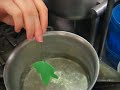 Fondant leaves getting the shine