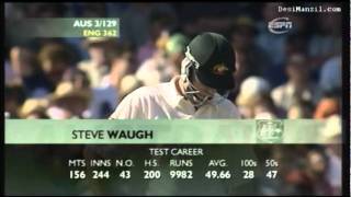 Steve Waugh's Perfect Day. Century vs England Sydney 2003