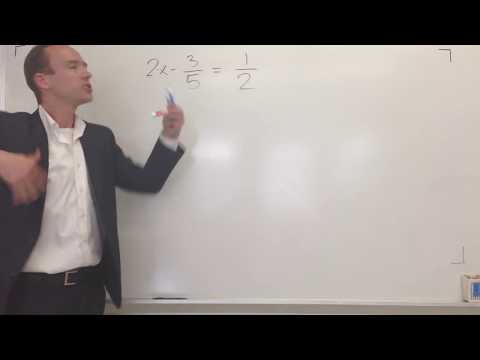 how to isolate x in the denominator
