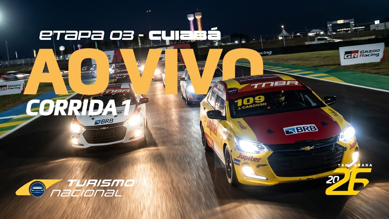 TURISMO NACIONAL 2026 | AO VIVO | 3ª ETAPA - CORRIDA 1 | CUIABÁ, MT