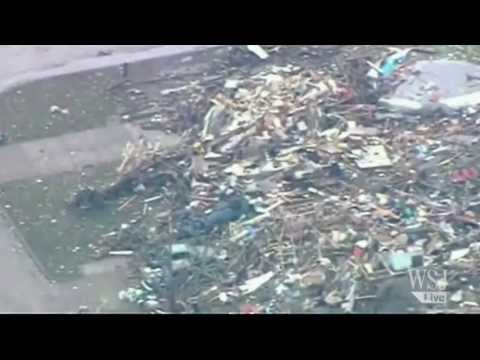 homes - Raw Footage: Large, devastating tornadoes swept through Oklahoma City and neighboring towns Monday, laying waste to numerous buildings, including more than o...