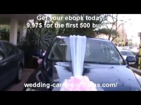 how to fit wedding car ribbons
