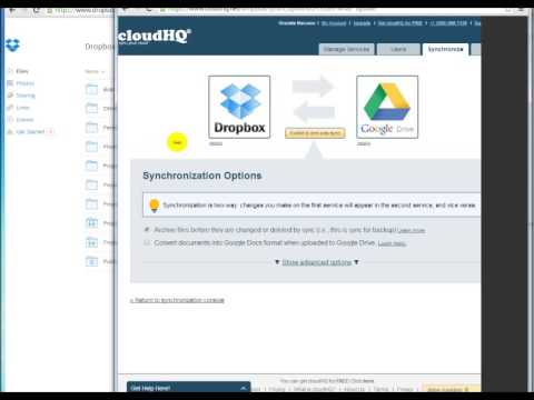 how to sync dropbox with google drive