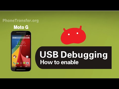 how to on usb debugging in moto e