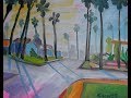 videos de Sun, Palm and Fog: Plein Air Landscape Oil Painting by Paul Cumes artist extraordinaire 2008