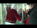 Jay Piscopo welcomes Santa onboard Casco Bay Lines ferry