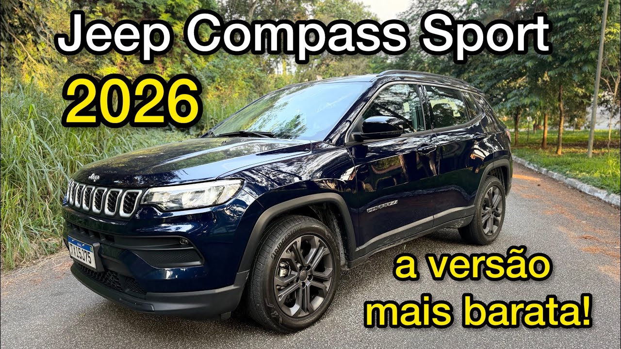 JEEP COMPASS SPORT 2026 é a versão MAIS BARATA por menos de R$ 150 mil