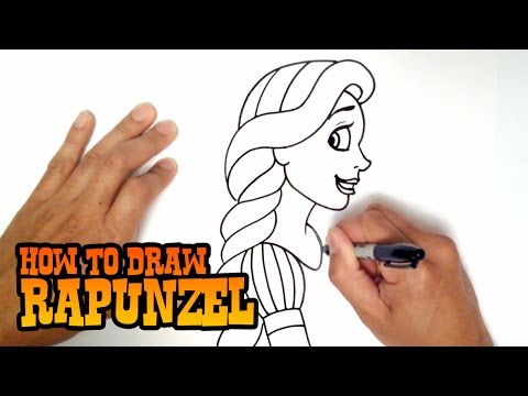 how to draw rapunzel
