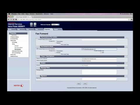 Xerox Phaser 3635MFP – Fax Forward to Email Xerox Phaser 3635MFP - Fax Forward to Email