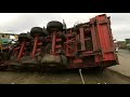 Trein ramt vrachtwagen in Antwerpen bij K550