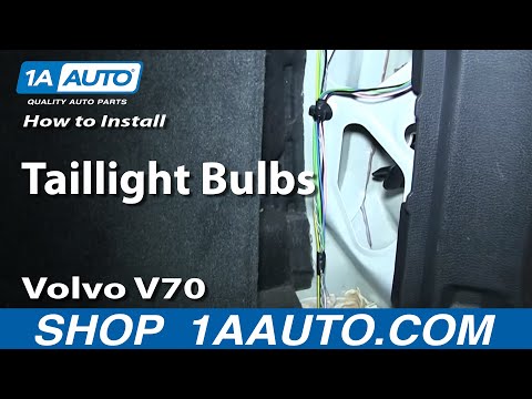 How To Install Replace Taillight Bulbs 2001-07 Volvo V70 Wagon
