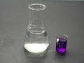 Chemistry experiment 2. - Coloured flask.