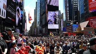 Armenian Genocide Commemoration in Times Square, NY, 2018