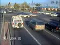 car runs a busy red light with out causing an accident car runs a busy red light with out causing an accident