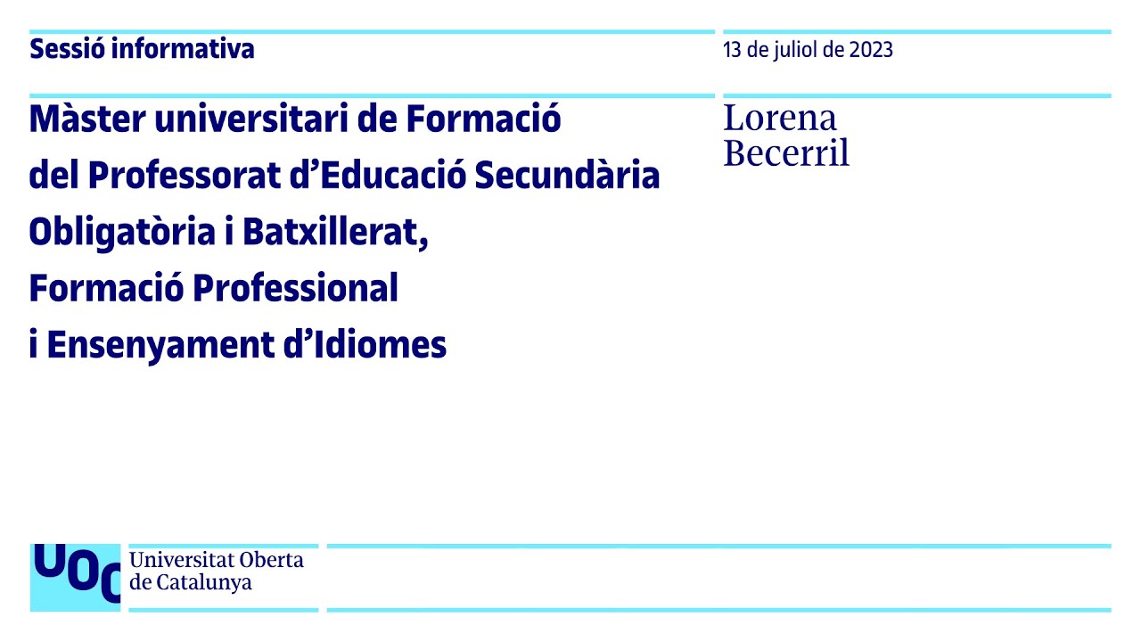 Sessió informativa video link