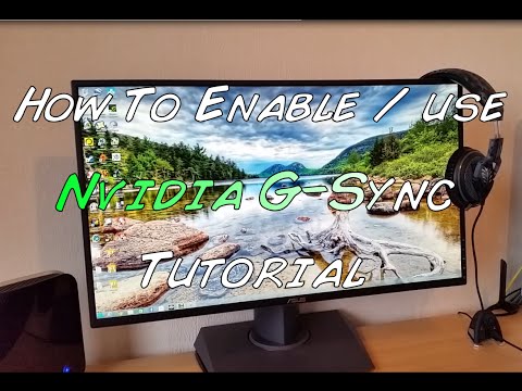 how to enable g sync
