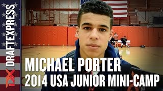 2014 Michael Porter Interview - DraftExpress - USA Mens Junior Team Mini-Camp