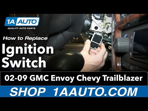 How To install Replace Ignition Switch 2002-09 GMC Envoy Chevy Trailblazer